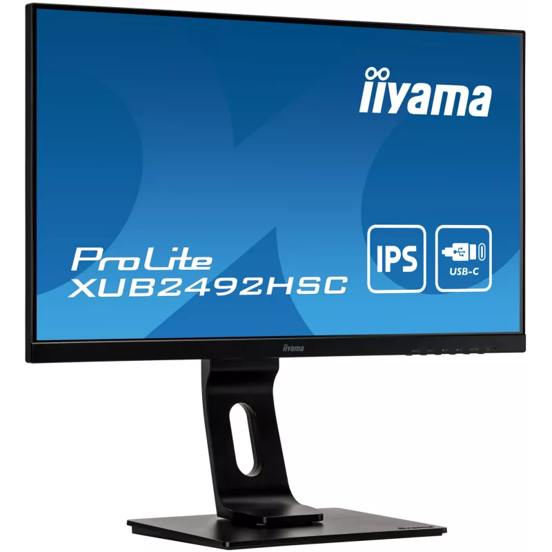 iiyama ProLite XUB2492HSC-B1 LED-monitor 61 cm (24 inch), IPS, Pivot, USB-C