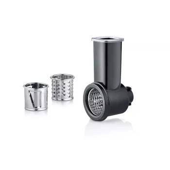 Severin ZB 5592 Groentesnijder-opzetstuk voor keukenmachine, 3 RVS-trommels