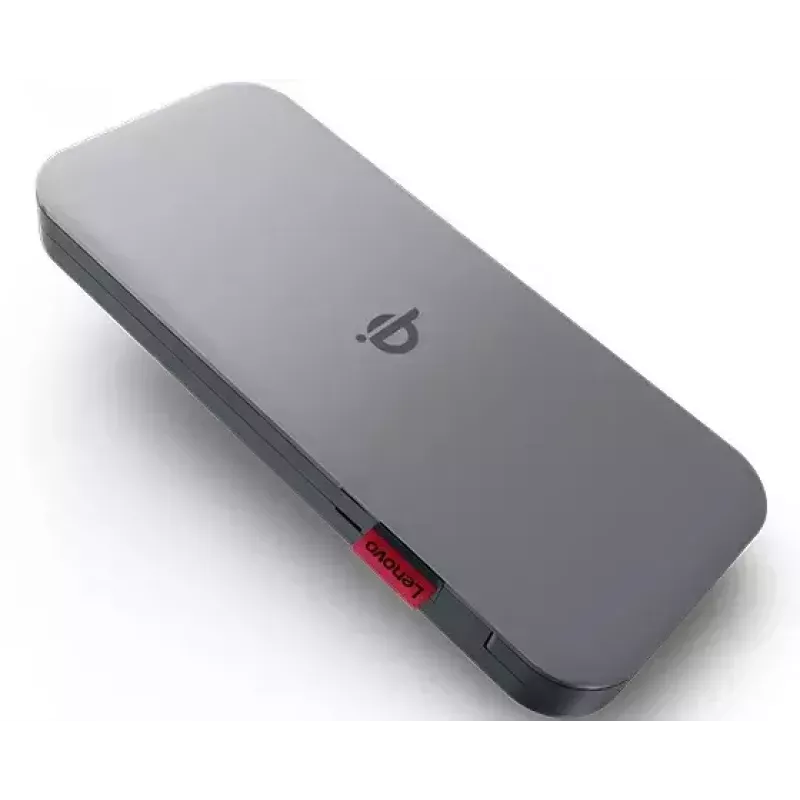Lenovo GO Lithium-Polymeer (LiPo) 10000 mAh Draadloos opladen Grijs