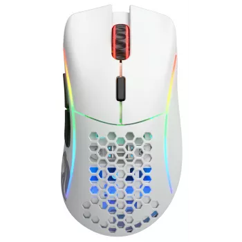 Glorious Gaming Glorious Model D Wireless - matwit, rechtshandig, RF draadloos, 19000 DPI, wit