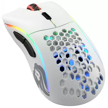 Glorious Gaming Glorious Model D Wireless - matwit, rechtshandig, RF draadloos, 19000 DPI, wit