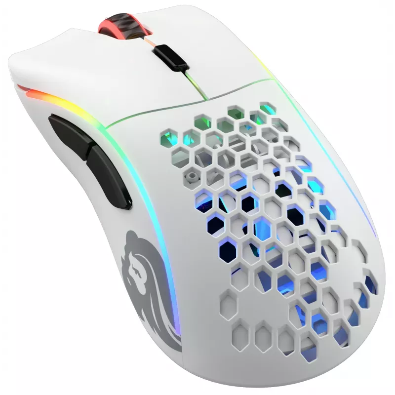 Glorious Gaming Glorious Model D Wireless - matwit, rechtshandig, RF draadloos, 19000 DPI, wit
