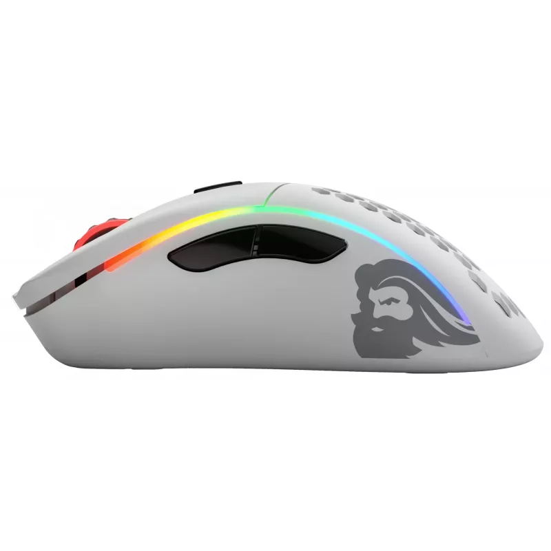 Glorious Gaming Glorious Model D Wireless - matwit, rechtshandig, RF draadloos, 19000 DPI, wit