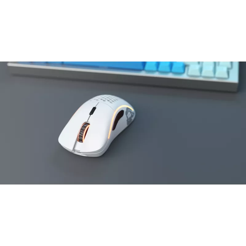 Glorious Gaming Glorious Model D Wireless - matwit, rechtshandig, RF draadloos, 19000 DPI, wit