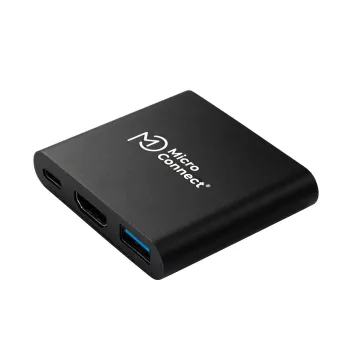 Microconnect MC-HUBAV1 laptop-dock/poort-replicator docking wit