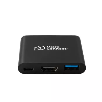 Microconnect MC-HUBAV1 laptop-dock/poort-replicator docking wit