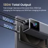 Ugreen 20000mAh 130W snelladen powerbank lithium grijs