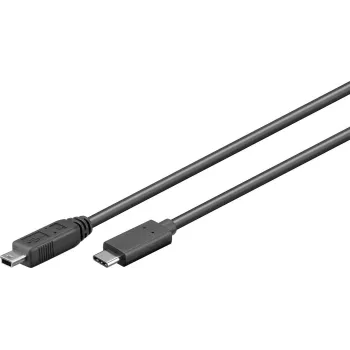 Microconnect USB3.1CMB505 USB-kabel USB 3.2 Gen 1 (3.1 Gen 1) 0,5 m USB C mini-USB B zwart