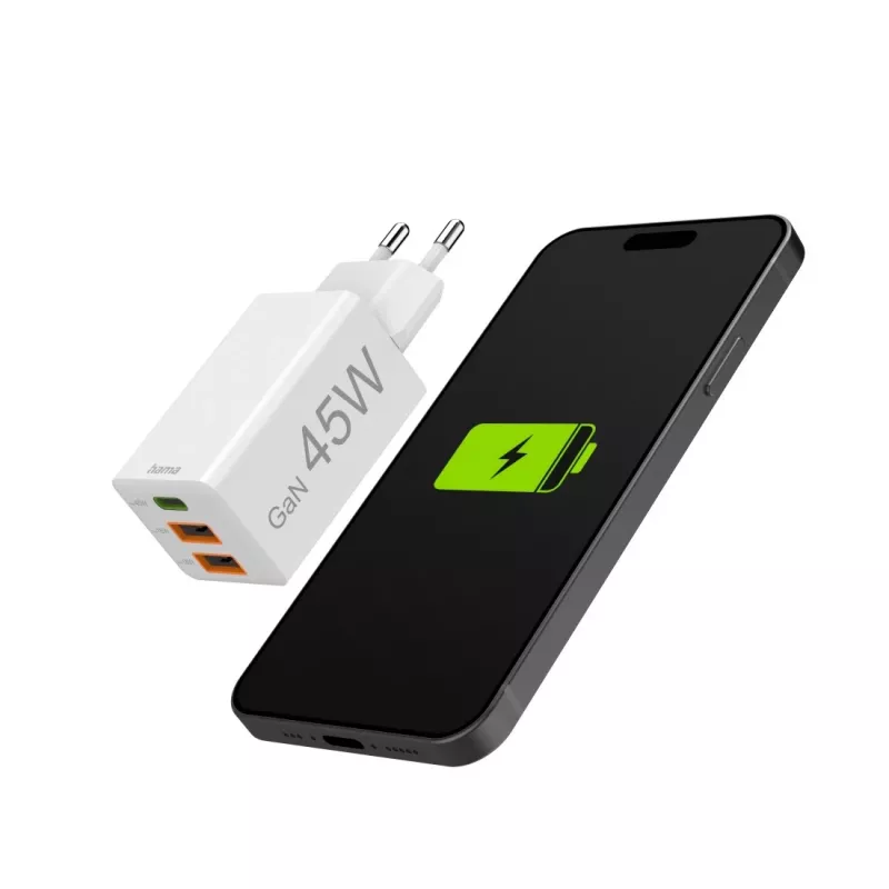 Hama 00201995 oplader voor mobiele apparaten smartphone wit AC snelladen binnen, buiten