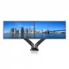ART L-16GD bureausteun voor 2 monitoren 13-27" (33-68,6 cm), VESA 75x75/100x100, gasveer, max. 6,5 kg per monitor, zwart