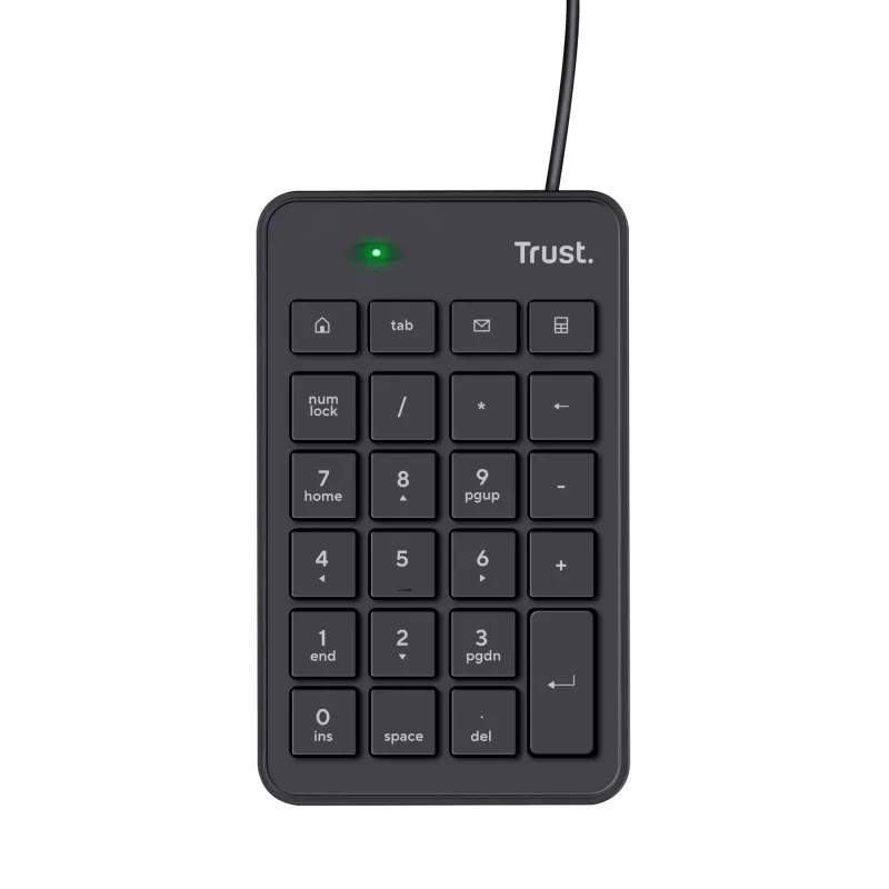 Trust 22221 cijferblok laptop/pc USB zwart