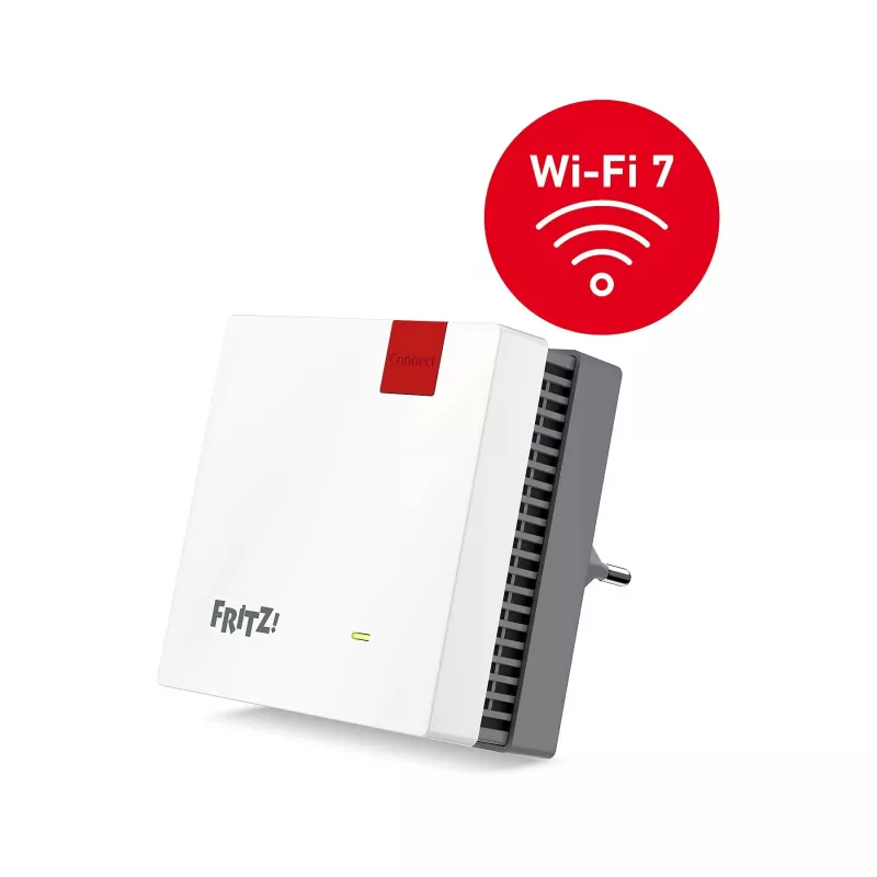 FRITZ! Mesh Set 1700 Wi-Fi 7 mesh-systeem, 2 stuks (2x FRITZ!Repeater 1700), dualband (2,4 GHz / 5 GHz), wit/grijs