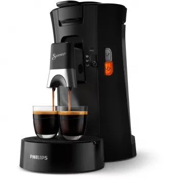 Philips Senseo CSA230/69 pad-koffiemachine — 0,9 l watertank, capaciteit 2 kopjes, 1450 W, zwart
