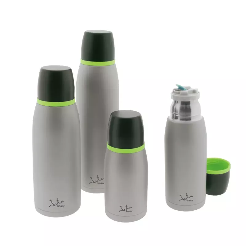 Isolerende fles JATA Termo 1 L zwart groen grijs