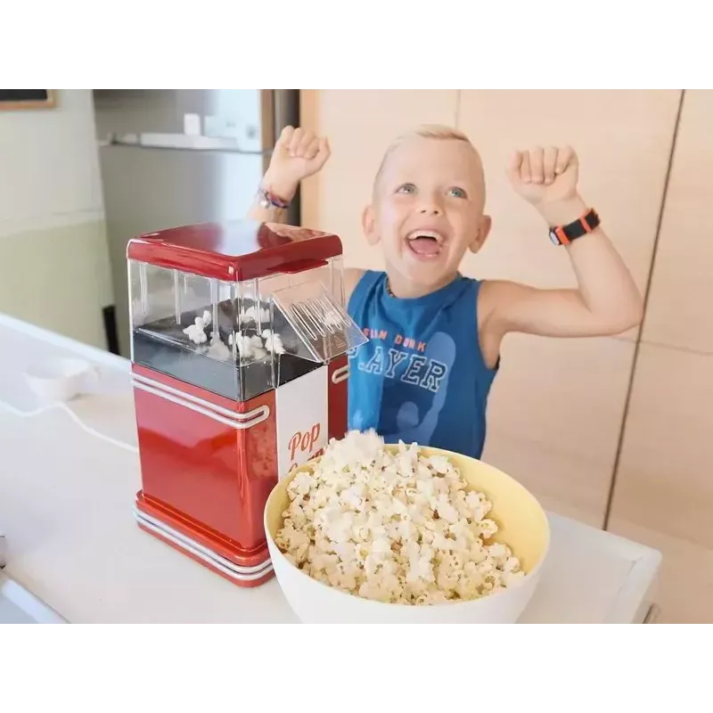 Popcornmachine Beper 90.590Y rood wit 1200 W 3 min