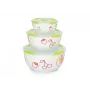Oursson BS2981RD/GA keramische saladekommenset, groene appel