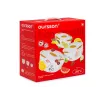 Komset OURSSON BS2981RC/OR 1,7 L rond keramiek oranje wit 3 st.