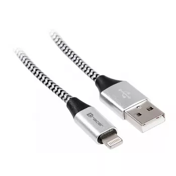 Lightning-kabel Tracer TRAKBK46268 1 m zwart zilver