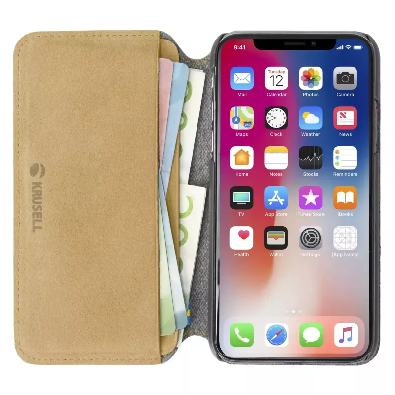 Folio Case Krusell Broby 4 Card SlimWallet voor iPhone X/XS