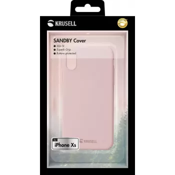 Cover Krusell iPhone X/XS roze