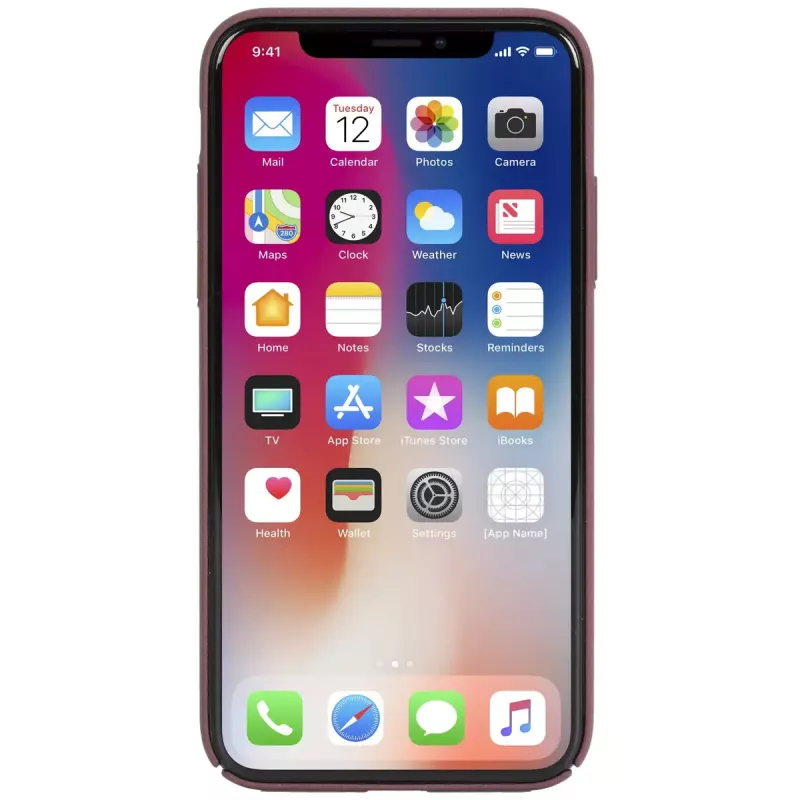 Portemonneehoes Krusell Sandby iPhone X/XS bordeauxrood