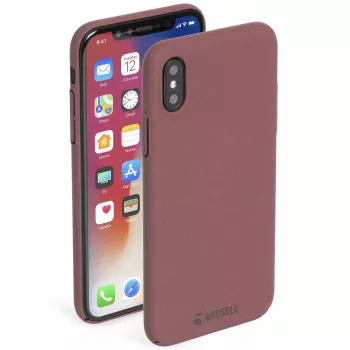 Portemonneehoes Krusell Sandby iPhone X/XS bordeauxrood