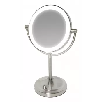 HoMedics MIR-8150-EU cosmeticaspiegel vrijstaand rond roestvrijstaal