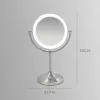 HoMedics MIR-8150-EU cosmeticaspiegel vrijstaand rond roestvrijstaal