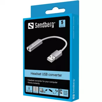 Headset USB-converter Sandberg Sandberg Headset USB-converter