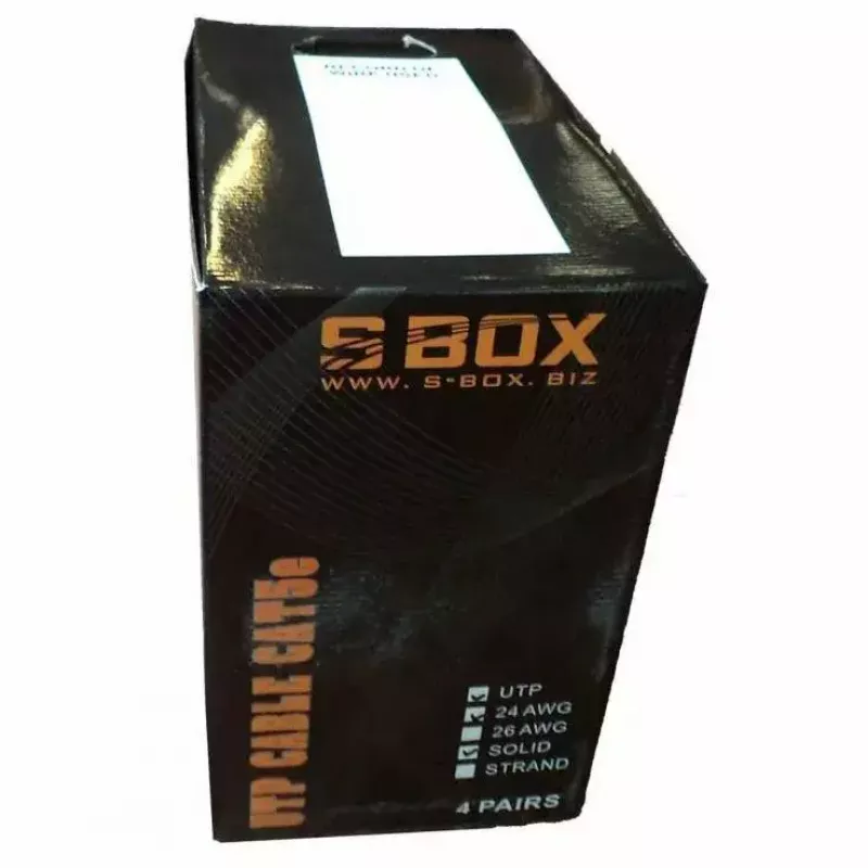 Netwerkkabel SBOX UTP-305 CAT5E RJ45 305 m blauw