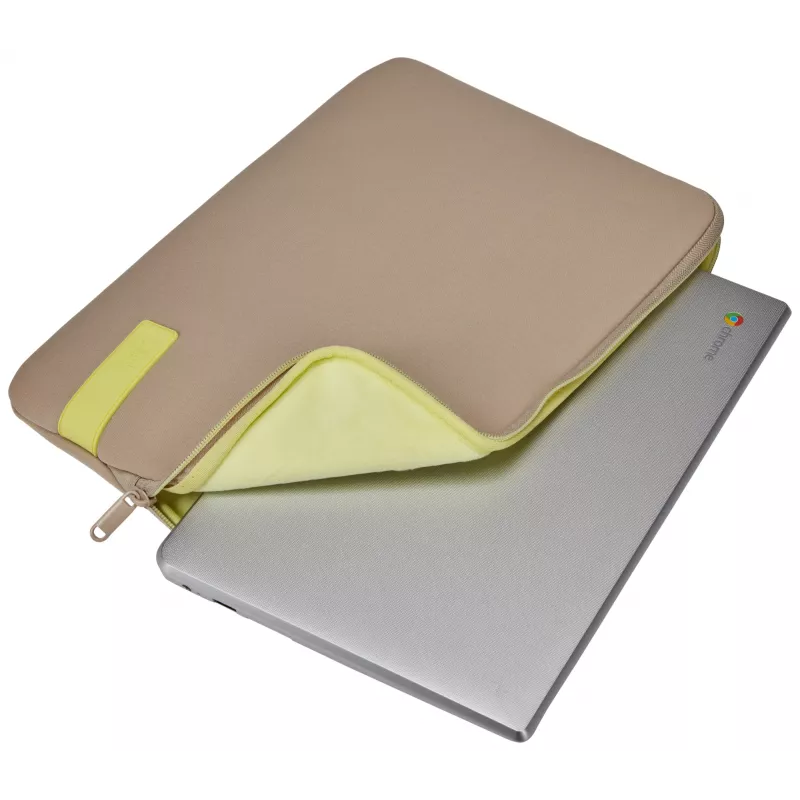 Case Logic Reflect REFPC-113 Plaza Taupe/Sun-Lime 33,8 cm (13,3 inch) sleeve-hoes