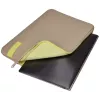 Case Logic Reflect REFPC-114 laptophoes 35,6 cm (14 inch), traagschuim, polyester, Plaza Taupe/Sun-Lime