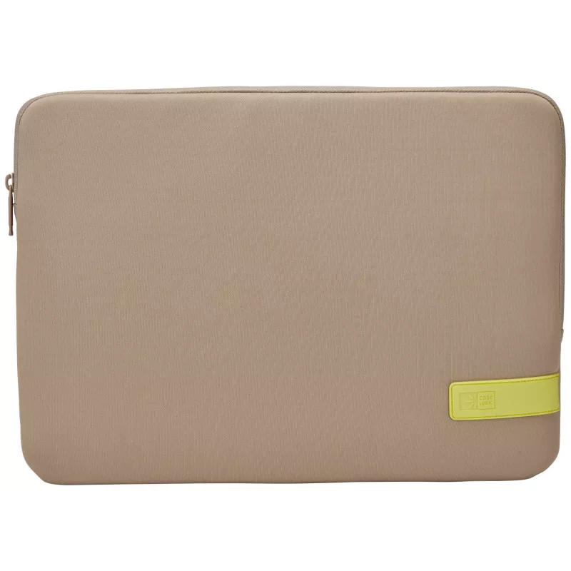 Case Logic Reflect REFPC-116 laptophoes 39,6 cm (15,6 inch), traagschuim, polyester, Plaza Taupe/Sun-Lime