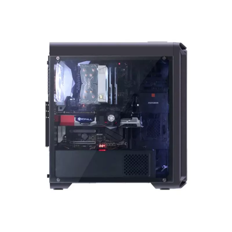 Zalman i3 midi-tower behuizing - zwart Window midi tower