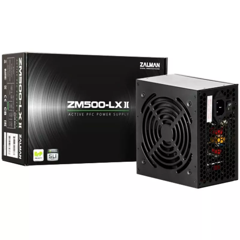 Zalman ZM500-LXII voeding 500 W 20+4-pin ATX ATX zwart