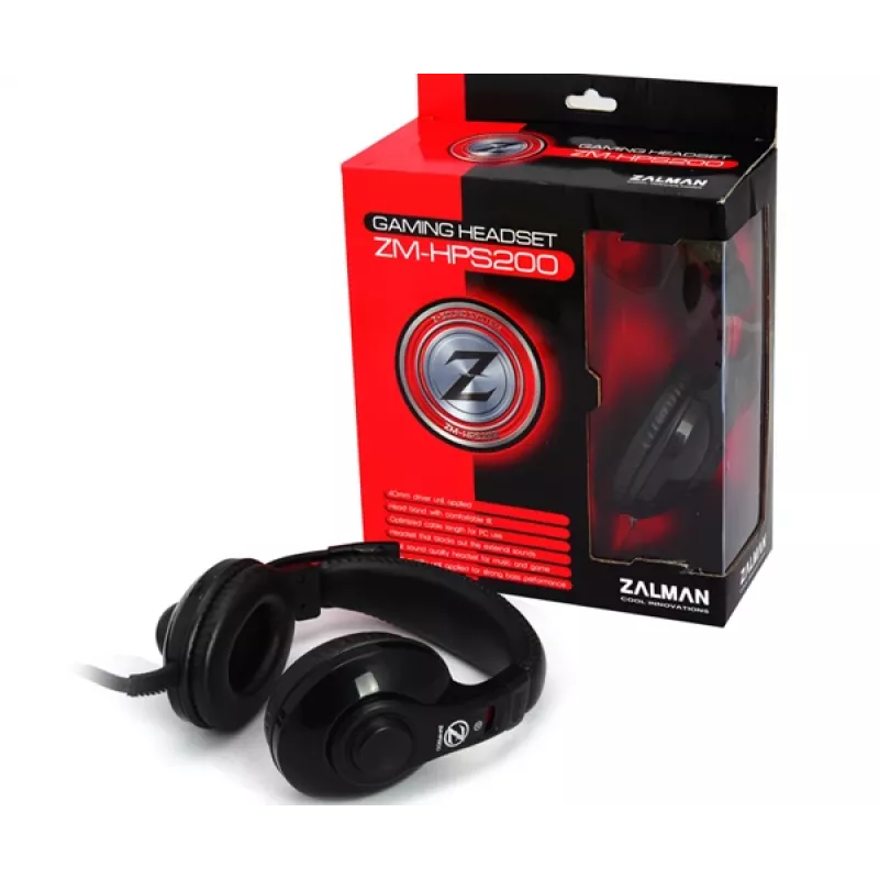 Zalman ZM-HPS200 koptelefoon/headset bedraad hoofdband gaming zwart