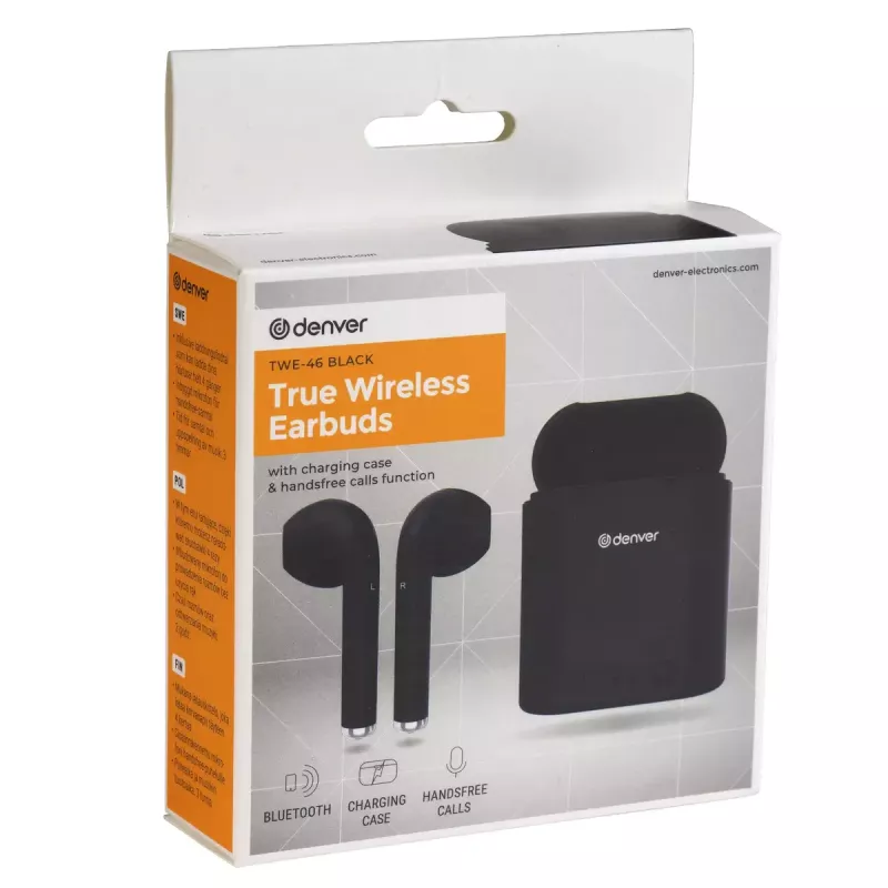 Headset Denver TWE-46 zwart