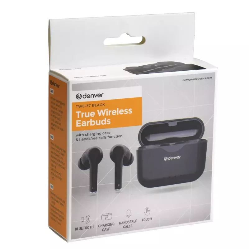 Headset Denver TWE-37Zwart