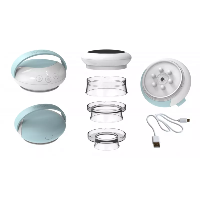 HoMedics Smoothee IR massager voor benen wit 4 koppen op batterijen