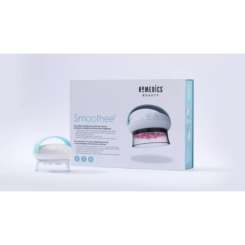 HoMedics Smoothee IR massager voor benen wit 4 koppen op batterijen