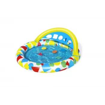 Opblaasbaar zwembad Bestway 52378, afmetingen 47 inch x 46 inch x 18 inch (opblaasbaar tuinzwembad)