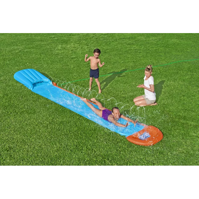 Tuinwaterglijbaan Bestway H2OGO! Tsunami Splash Ramp Single Slide 4,88 m