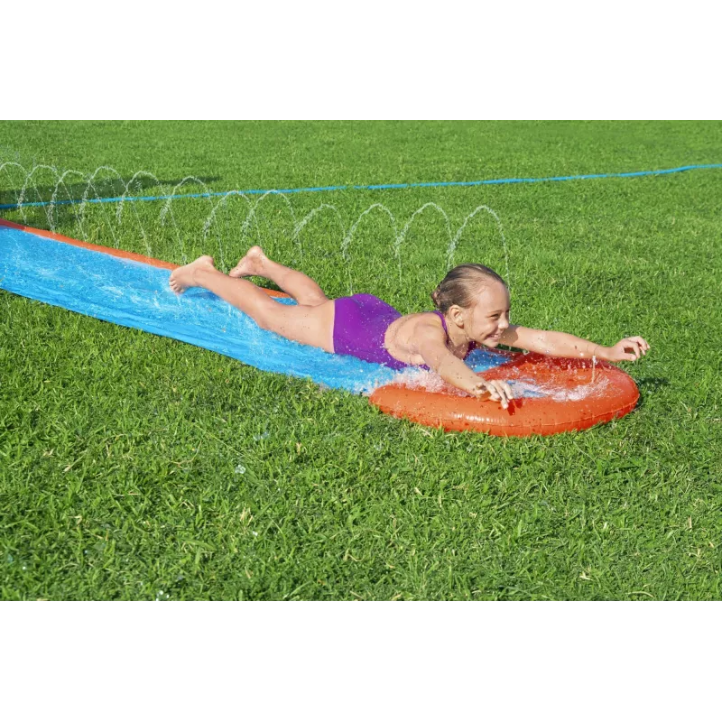 Tuinwaterglijbaan Bestway H2OGO! Tsunami Splash Ramp Single Slide 4,88 m