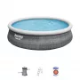 Bestway 57372 opzetzwembad opblaasbaar zwembad rond 12362 L grijs