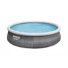 Bestway 57372 Fast Set opzetzwembad set, rond, 457 x 107 cm, 12.362 l, met filterpomp en ladder