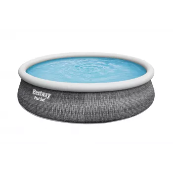 Bestway 57372 opzetzwembad opblaasbaar zwembad rond 12362 L grijs