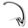 Ééngreepsmengkraan Edesa Iguazu chroom messing 25,5 cm hoogte