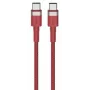 USB-C-naar-USB-C-kabel Orsen S53, 1 m, 3 A, rood