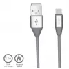 Micro-USB-datakabel Orsen S32 2.1A 1,2 m grijs