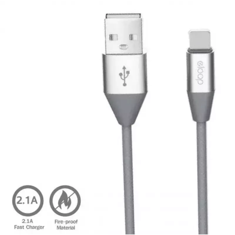 Micro-USB-datakabel Orsen S32 2.1A 1,2 m grijs
